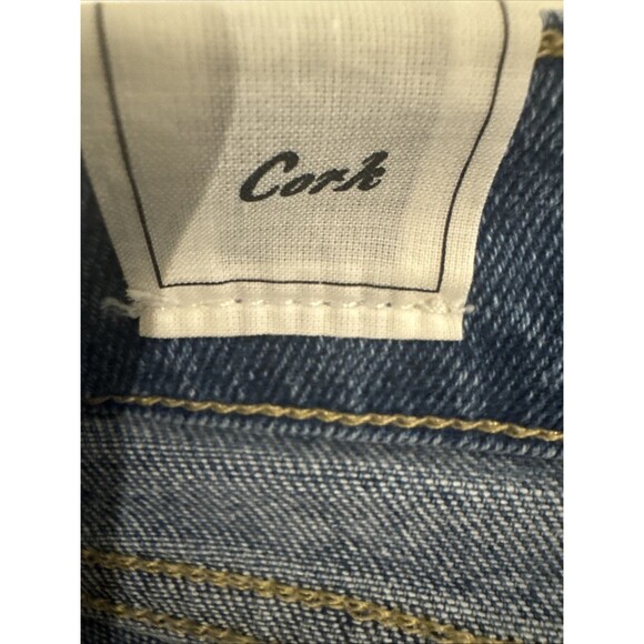 Frank & Eileen Cork Size 31 Button Fly Everyday Straight Blue Jeans Raw Hem - Picture 7 of 13